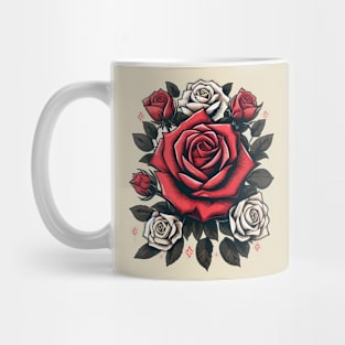 Beautiful Rose Flowers T-shirt . Mug